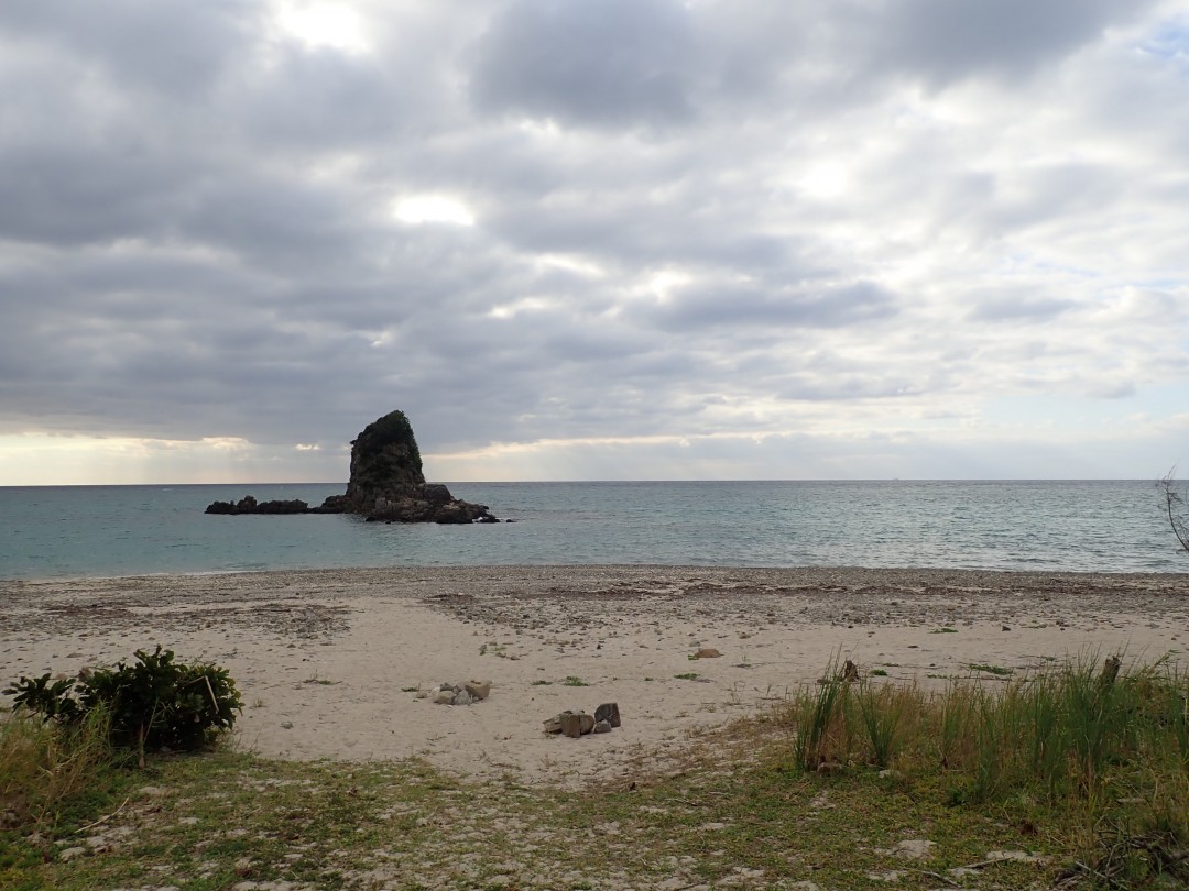 今日の嘉陽海岸