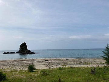 今日の嘉陽海岸