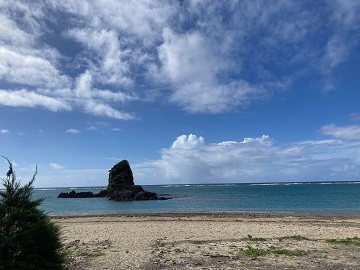 今日の嘉陽海岸