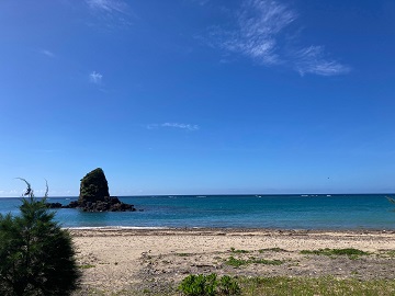 今日の嘉陽海岸