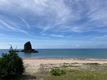 今日の嘉陽海岸