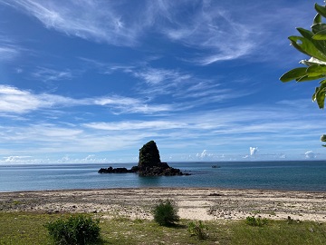 今日の嘉陽海岸