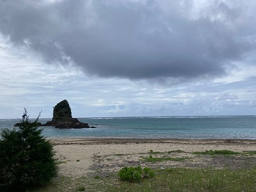 今日の嘉陽海岸