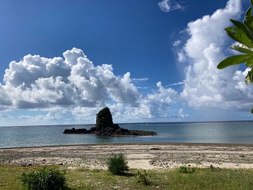 今日の嘉陽海岸