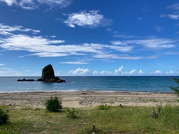 今日の嘉陽海岸