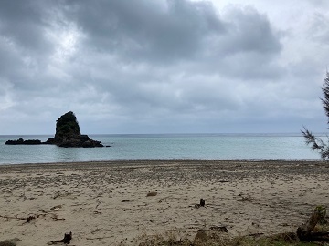 今日の嘉陽海岸