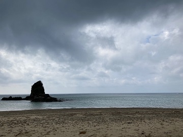 今日の嘉陽海岸