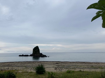 今日の嘉陽海岸