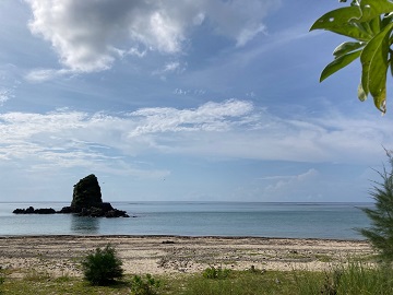 今日の嘉陽海岸