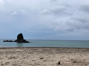 今日の嘉陽海岸