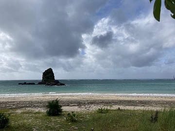 今日の嘉陽海岸