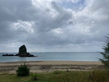 今日の嘉陽海岸