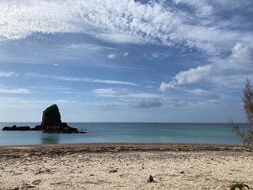 今日の嘉陽海岸