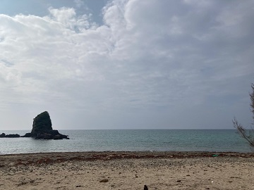 今日の嘉陽海岸