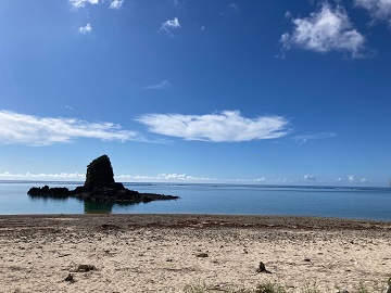 今日の嘉陽海岸