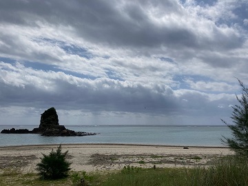 今日の嘉陽海岸