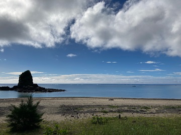 今日の嘉陽海岸