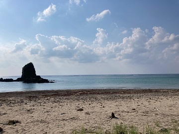 今日の嘉陽海岸