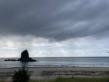 今日の嘉陽海岸