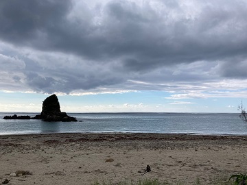 今日の嘉陽海岸