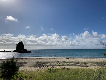 今日の嘉陽海岸