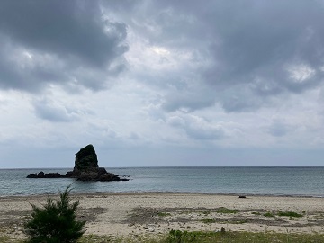 今日の嘉陽海岸