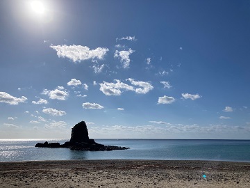 今日の嘉陽海岸