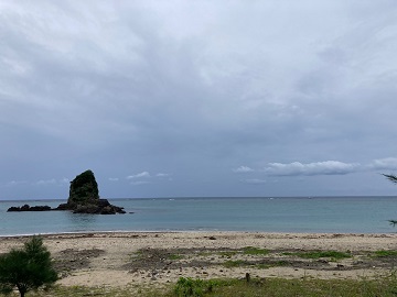 今日の嘉陽海岸