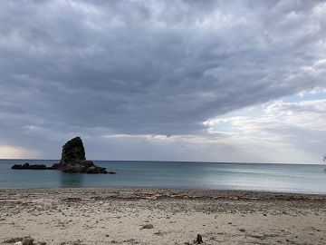 今日の嘉陽海岸