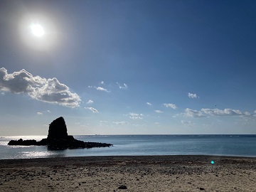 今日の嘉陽海岸