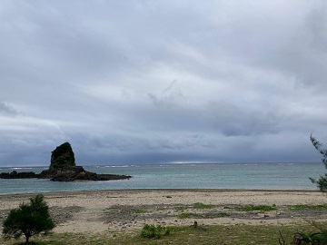 今日の嘉陽海岸