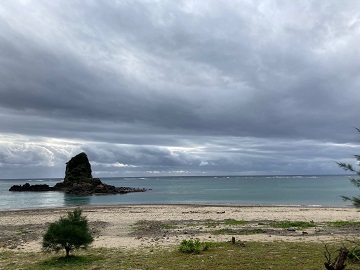 今日の嘉陽海岸