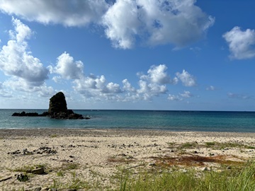今日の嘉陽海岸
