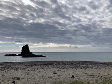 今日の嘉陽海岸