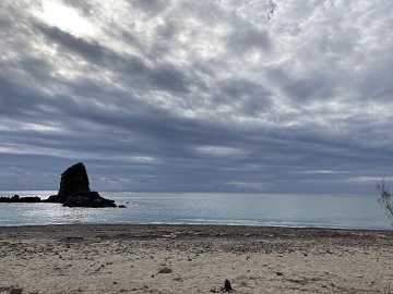 今日の嘉陽海岸