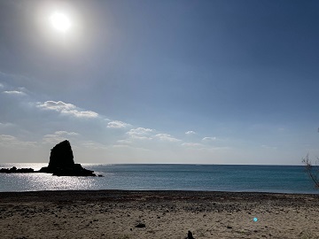 今日の嘉陽海岸