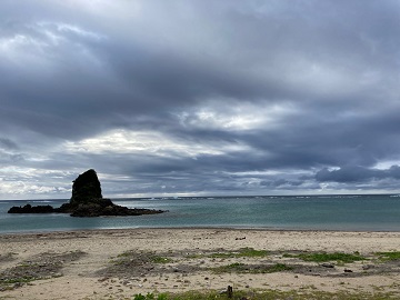 今日の嘉陽海岸