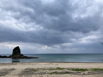 今日の嘉陽海岸