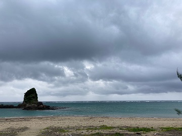 今日の嘉陽海岸