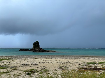 今日の嘉陽海岸
