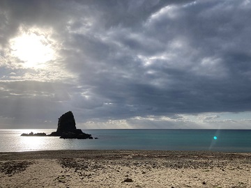 今日の嘉陽海岸