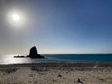 今日の嘉陽海岸