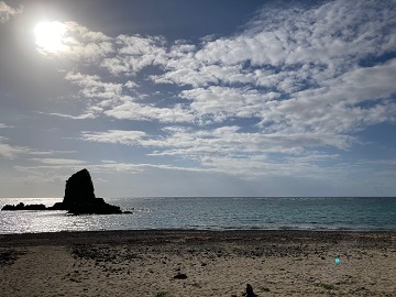 今日の嘉陽海岸