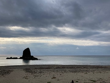 今日の嘉陽海岸