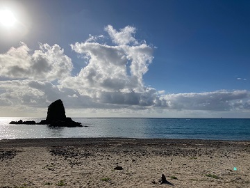 今日の嘉陽海岸