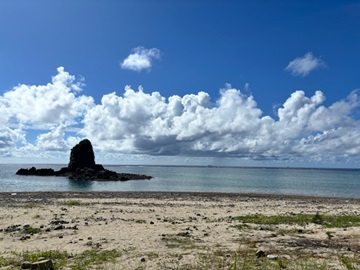 今日の嘉陽海岸