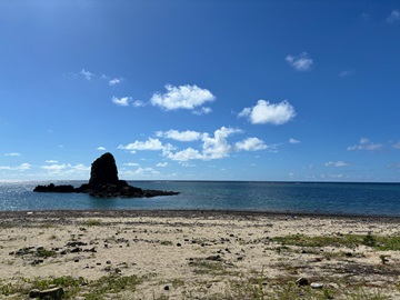 今日の嘉陽海岸