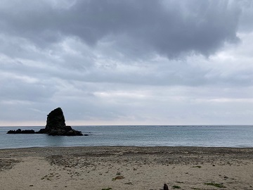 今日の嘉陽海岸