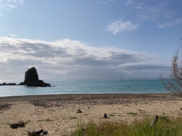 今日の嘉陽海岸