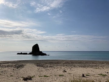 今日の嘉陽海岸